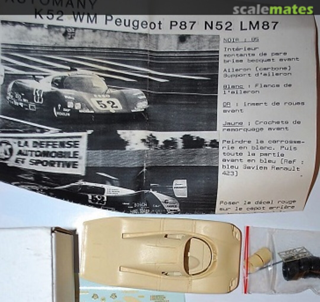 Boxart WM-Peugeot P87 K52 Automany Boxart WM-Peugeot P87 K52 Automany