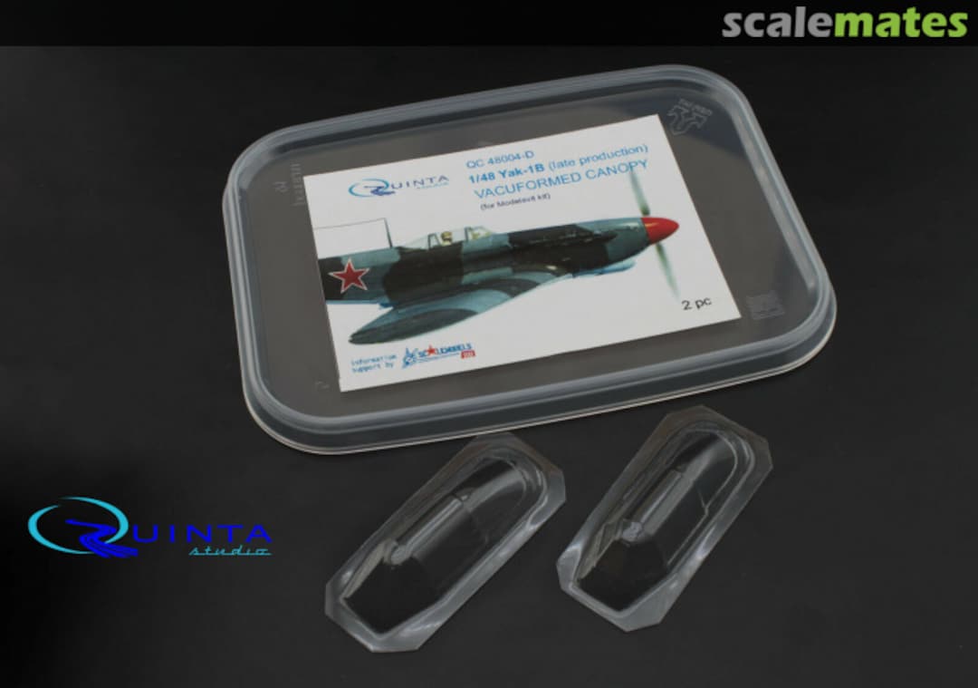 Boxart Yak-1b (Late Production) Vacuformed Canopy QC48004-D Quinta Studio Boxart Yak-1b (Late Production) Vacuformed Canopy QC48004-D Quinta Studio