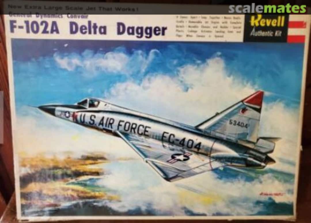 Boxart F-102A Delta Dagger H-281 Revell Japan Boxart F-102A Delta Dagger H-281 Revell Japan