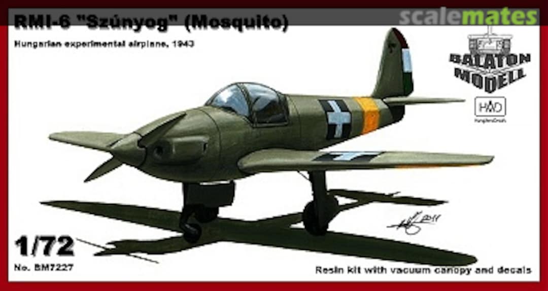 Boxart RMI-6 "Szúnyog" (Mosquito) BM7227 Balaton Modell Boxart RMI-6 "Szúnyog" (Mosquito) BM7227 Balaton Modell