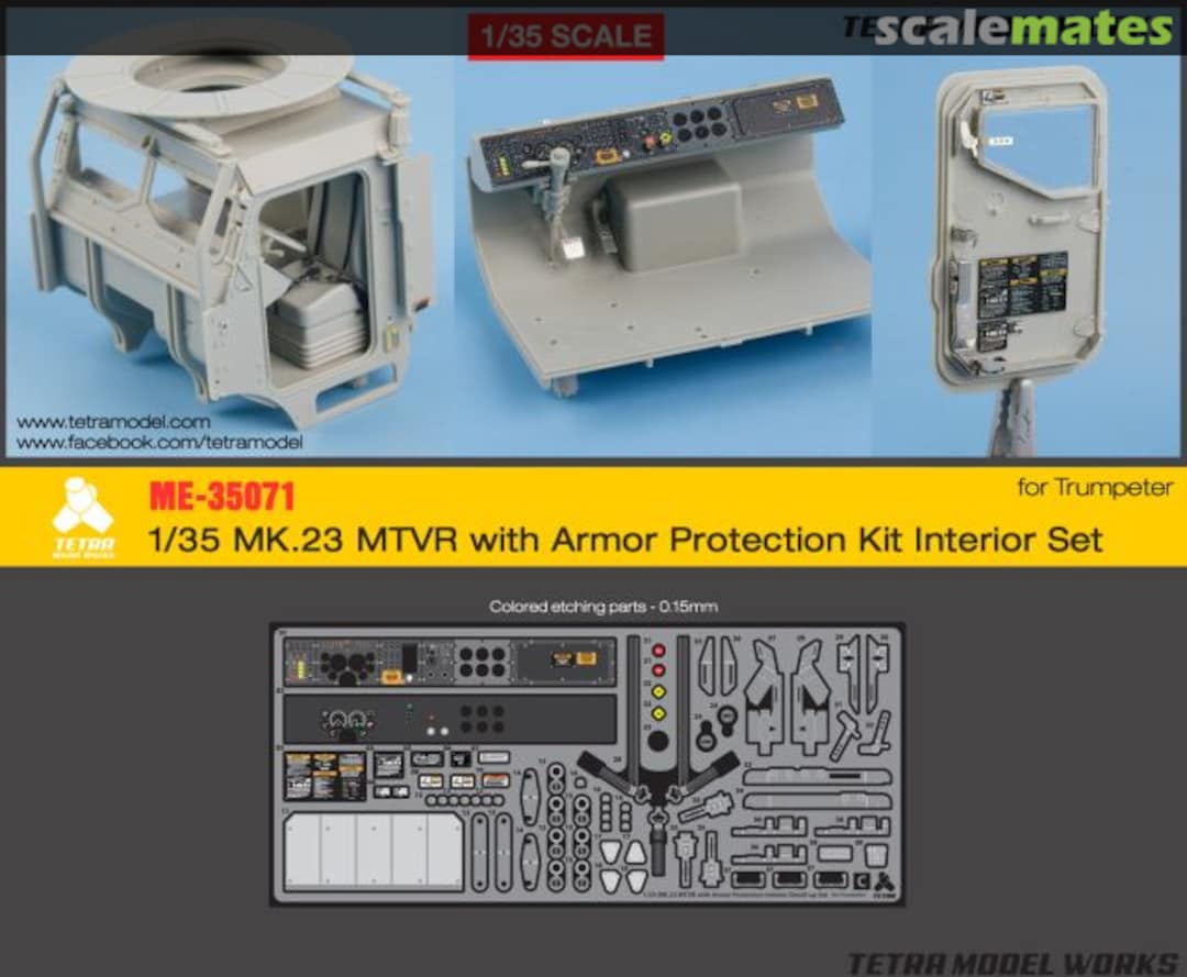 Boxart MK.23 MTVR with Armor Protection Kit interior set ME-35071 Tetra Model Works Boxart MK.23 MTVR with Armor Protection Kit interior set ME-35071 Tetra Model Works