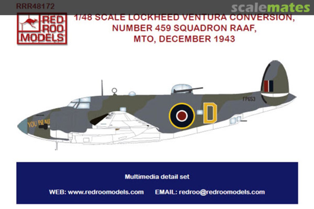 Boxart Lockheed Ventura Conversion RRR48172 Red Roo Models Boxart Lockheed Ventura Conversion RRR48172 Red Roo Models