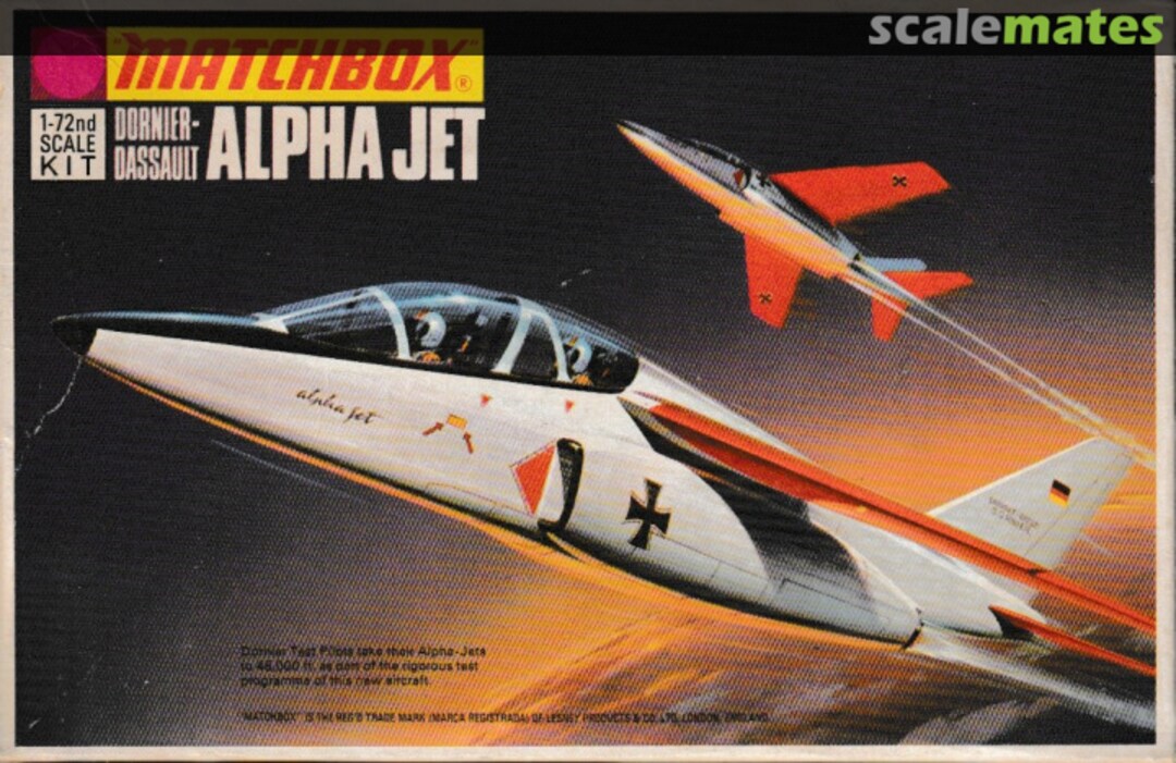 Boxart Dornier-Dassault Alpha Jet PK-5 Matchbox Boxart Dornier-Dassault Alpha Jet PK-5 Matchbox