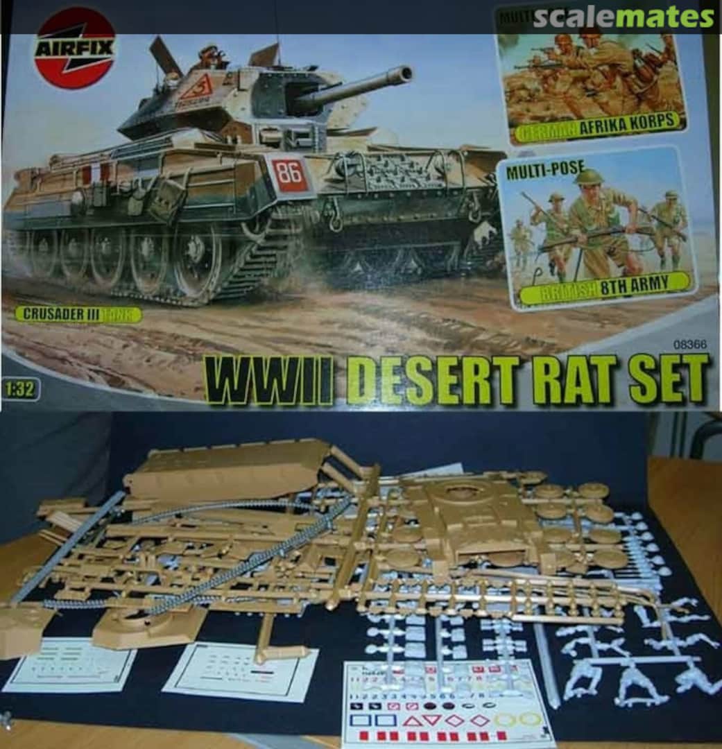 Contents WWII Desert Rat Set 08366 Airfix