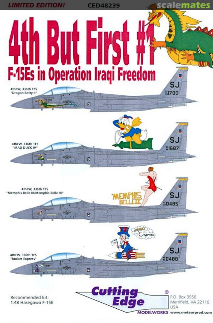 Boxart 4th But First #1 CED48239 Cutting Edge Modelworks Boxart 4th But First #1 CED48239 Cutting Edge Modelworks