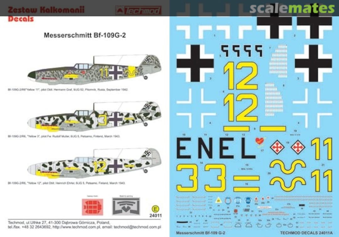 Boxart Messerschmitt Bf 109G-2 24011 Techmod Boxart Messerschmitt Bf 109G-2 24011 Techmod