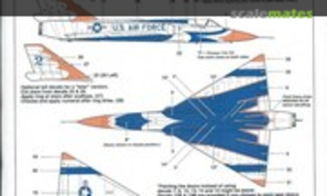 1:72 F-106 Delta Dart Thunderbirds What If Scheme (Warbird Decals 72014) 72014