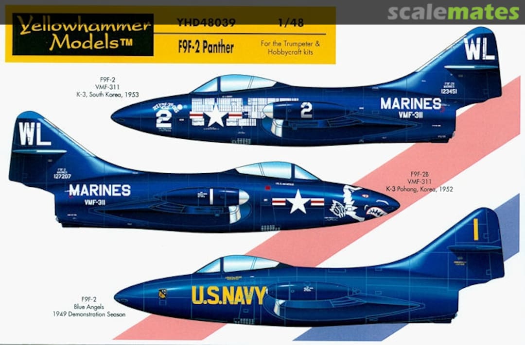 Boxart F9F-2 Panther YHD48039 Yellowhammer Models Boxart F9F-2 Panther YHD48039 Yellowhammer Models