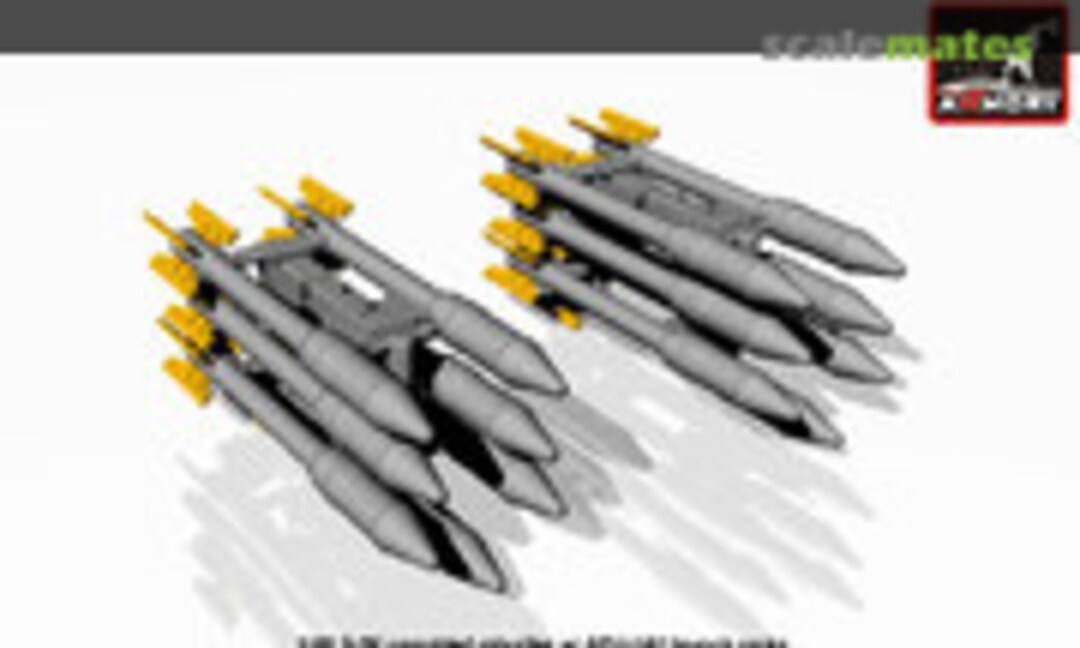 1:48 S-3K unguided missiles w/ APU-14U launcher rack (Armory ACA4814) ACA4814