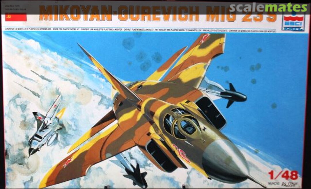 Boxart Mikoyan-Gurevich MiG 23 S 4022 ESCI/ERTL Boxart Mikoyan-Gurevich MiG 23 S 4022 ESCI/ERTL