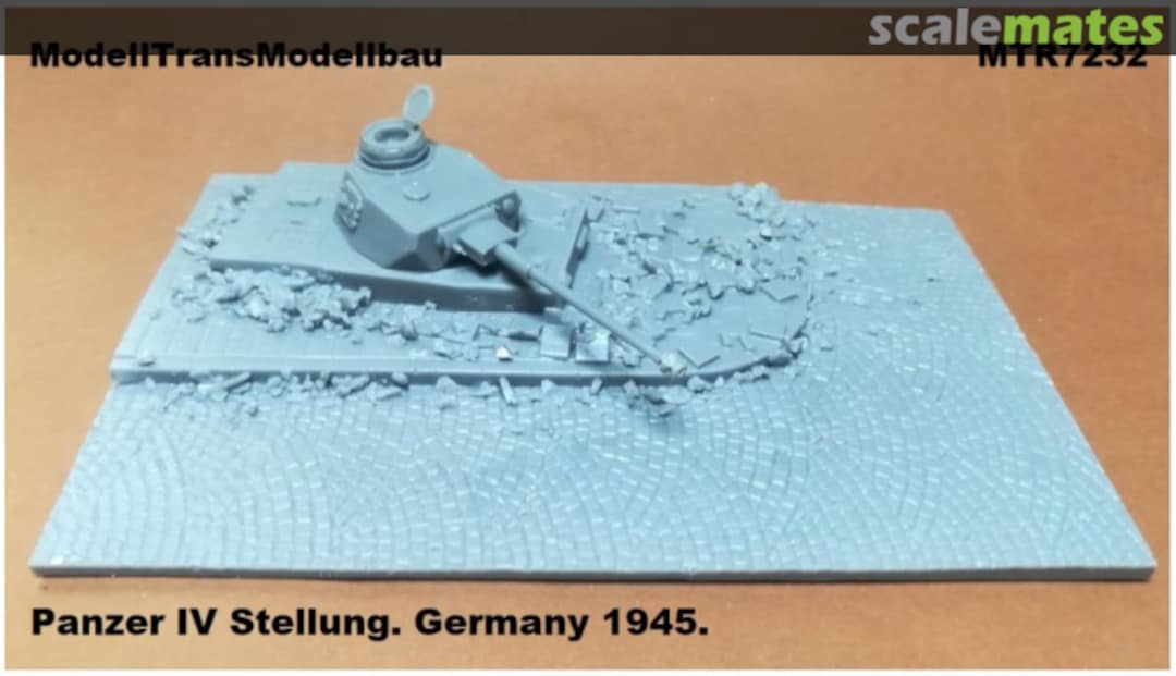 Boxart Panzer IV Stellung. Germany 1945 MTR7232 Modell Trans Modellbau Boxart Panzer IV Stellung. Germany 1945 MTR7232 Modell Trans Modellbau