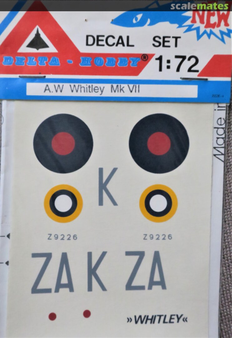 Boxart A.W. Whitley Mk VII 0 Delta-Hobby Boxart A.W. Whitley Mk VII 0 Delta-Hobby