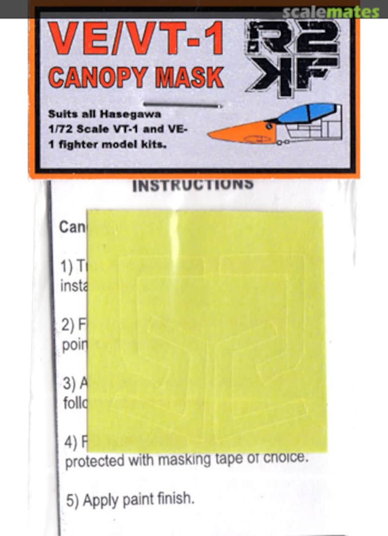 Boxart VE/VT-1 Canopy Mask RKF72004 Return 2 Kit Form Boxart VE/VT-1 Canopy Mask RKF72004 Return 2 Kit Form