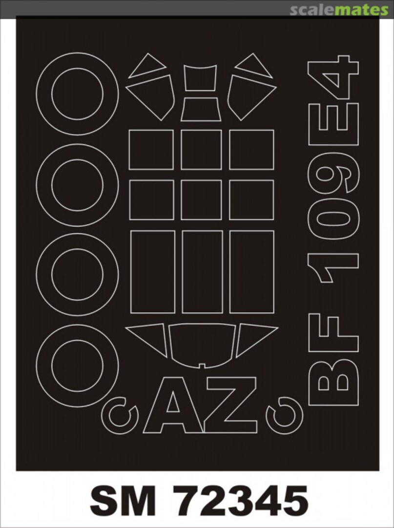 Boxart Bf 109E-4 AZ MODEL SM72345 Montex