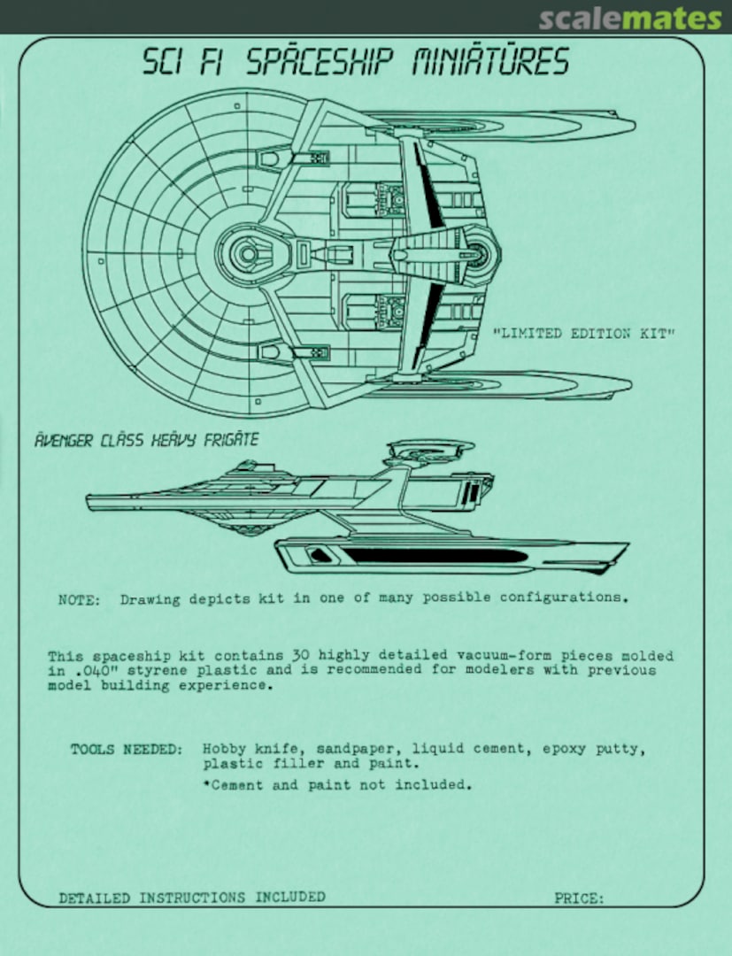 Boxart Avenger Class Heavy Frigate 004 Sci-Fi Spaceship Miniatures Boxart Avenger Class Heavy Frigate 004 Sci-Fi Spaceship Miniatures