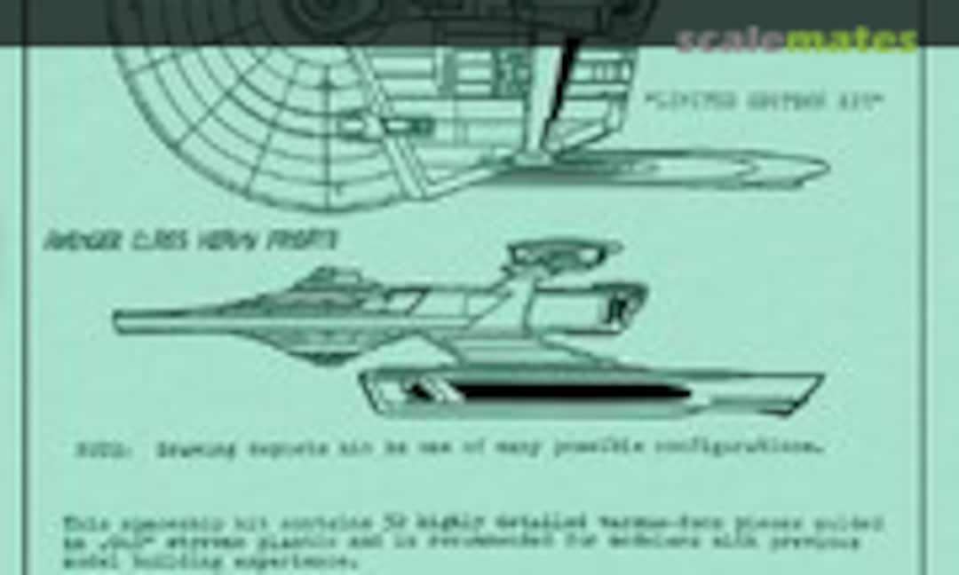 1:537 Avenger Class Heavy Frigate (Sci-Fi Spaceship Miniatures 004)