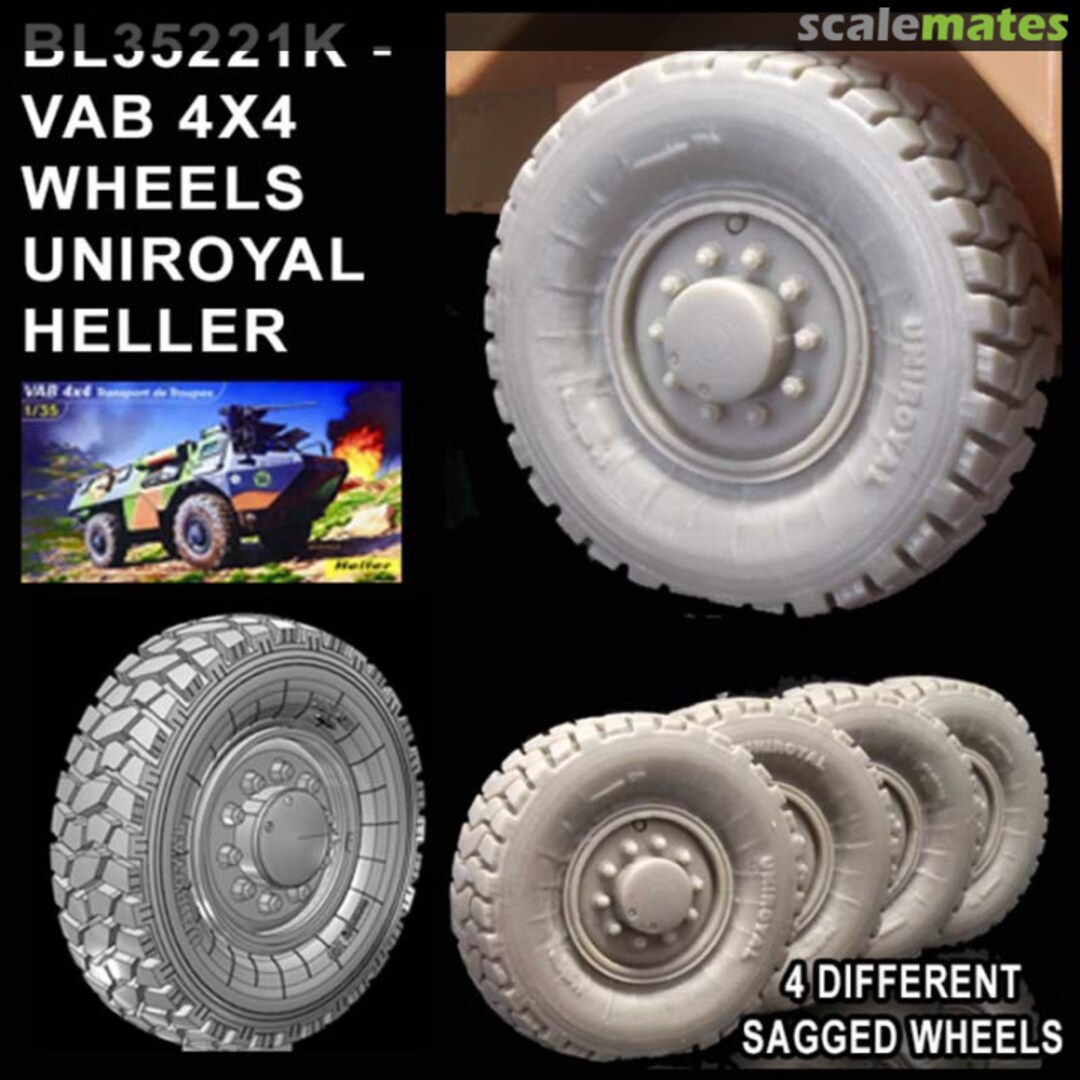 Boxart VAB 4x4 Wheels Uniroyal BL35221K Blast Models Boxart VAB 4x4 Wheels Uniroyal BL35221K Blast Models