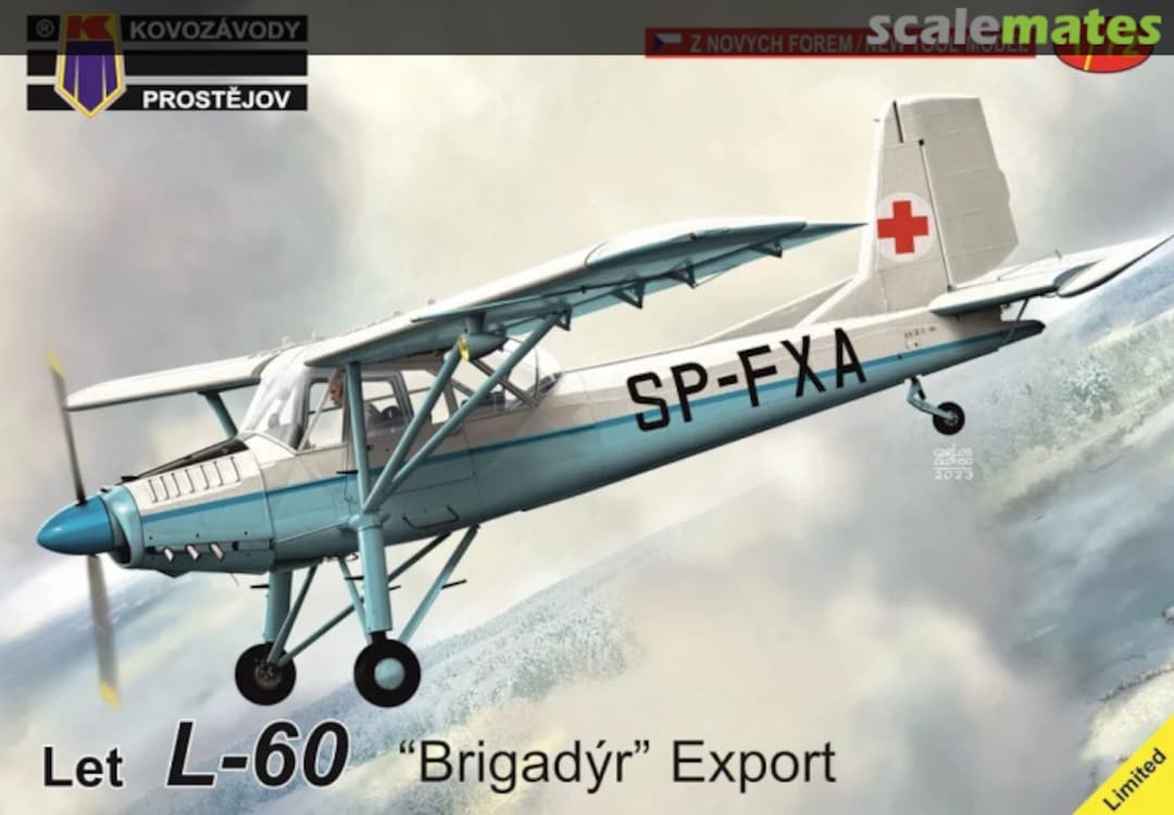 Boxart Let L-60 "Brigadýr" Export KPM0383 Kovozávody Prostějov Boxart Let L-60 "Brigadýr" Export KPM0383 Kovozávody Prostějov