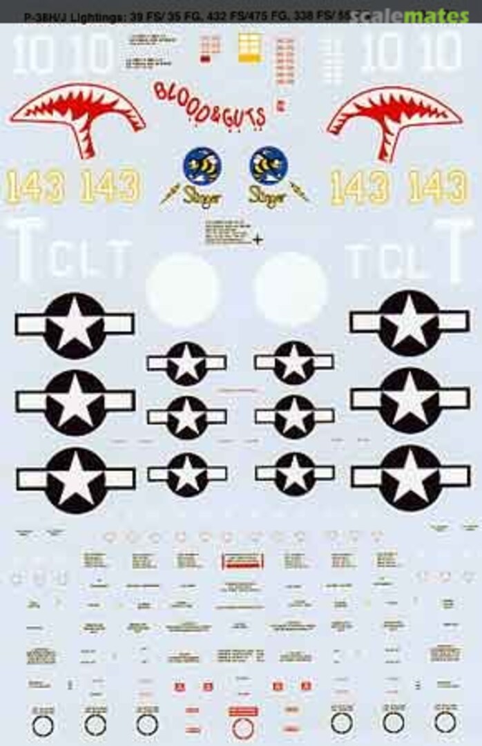 Boxart P-38H/J Lightnings 48-1179 Microscale Boxart P-38H/J Lightnings 48-1179 Microscale