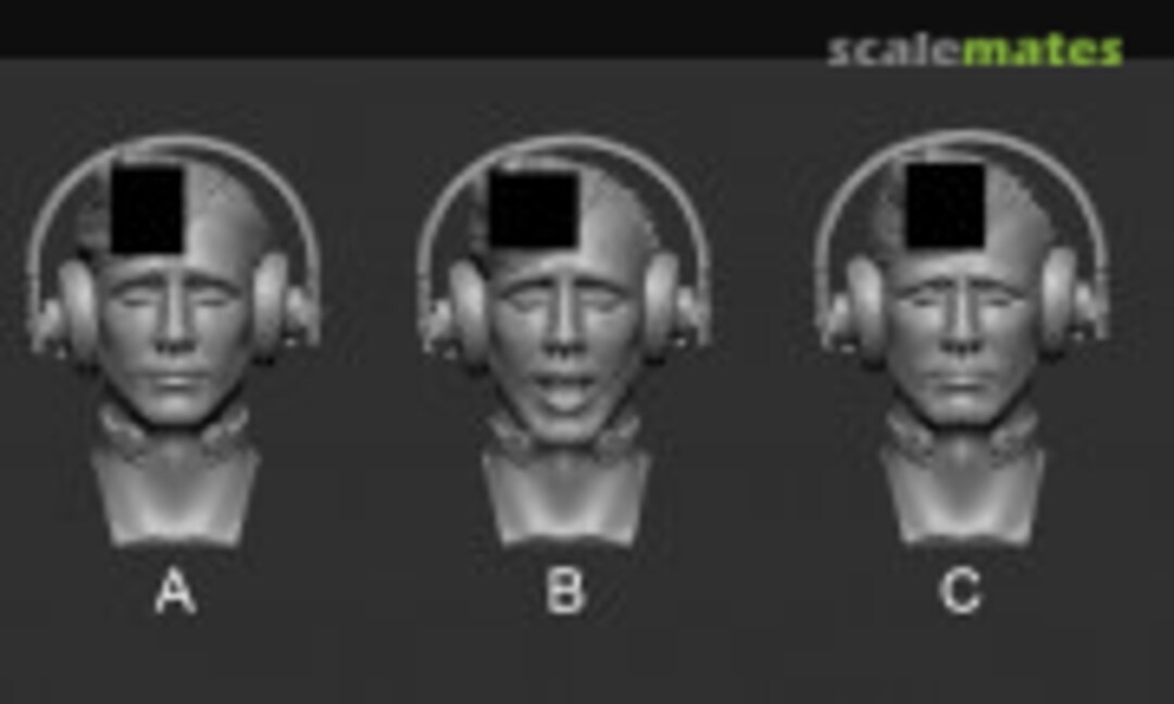 1:35 Headers with Field Cap M40 and Dfh.b. (Firma49 F029-35) F029-35