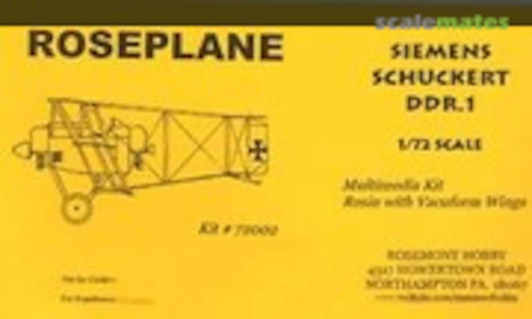 1:72 Siemens Schuckert DDR.1 (Roseplane 72002) 72002