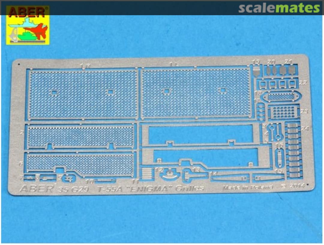 Boxart Grilles for Russian Tank T-55A also for T-55 ENIGMA 35G29 Aber Boxart Grilles for Russian Tank T-55A also for T-55 ENIGMA 35G29 Aber