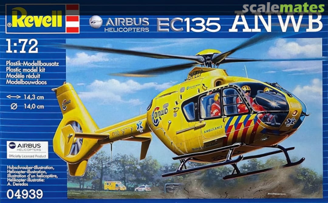 Boxart Airbus Helicopters EC135 ANWB 04939 Revell Boxart Airbus Helicopters EC135 ANWB 04939 Revell
