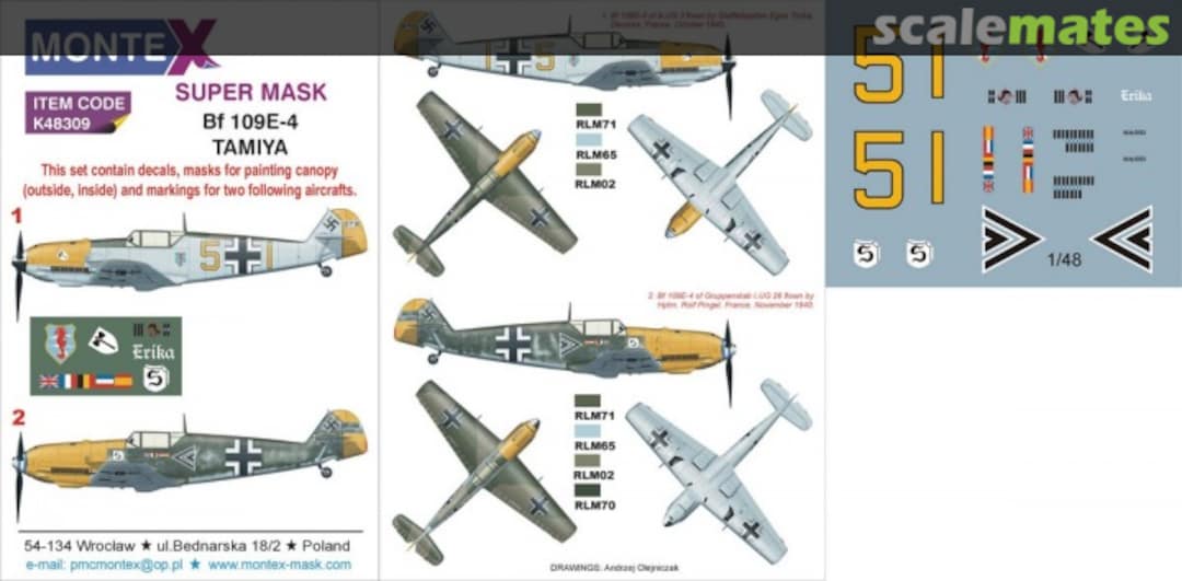 Boxart Bf 109E-4 K48309 Montex Boxart Bf 109E-4 K48309 Montex