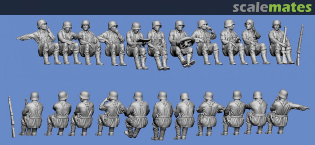 Boxart Wehrmacht SdKfz 7 Crew in uniform GF 72WW2-184 Germania Figuren