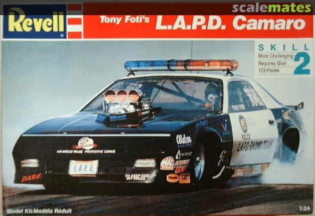 Boxart Tony Foti's L.A.P.D. Camaro 7423 Revell Boxart Tony Foti's L.A.P.D. Camaro 7423 Revell