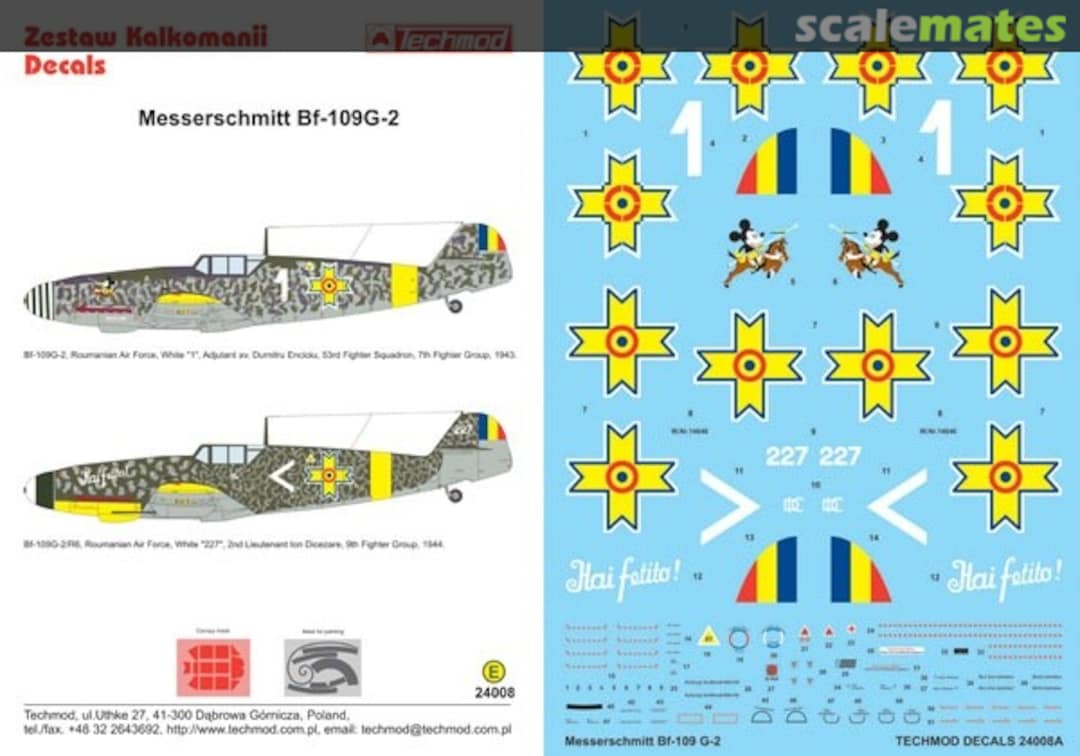 Boxart Messerschmitt Bf 109G-2 24008 Techmod Boxart Messerschmitt Bf 109G-2 24008 Techmod