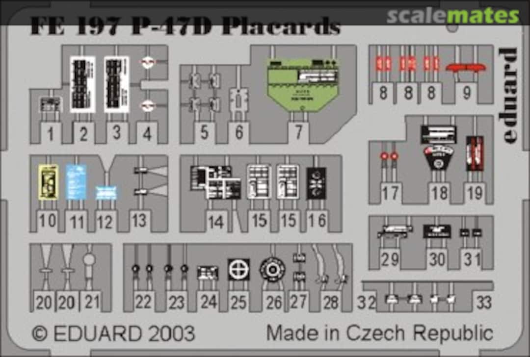 Boxart P-47D Placards FE197 Eduard Boxart P-47D Placards FE197 Eduard