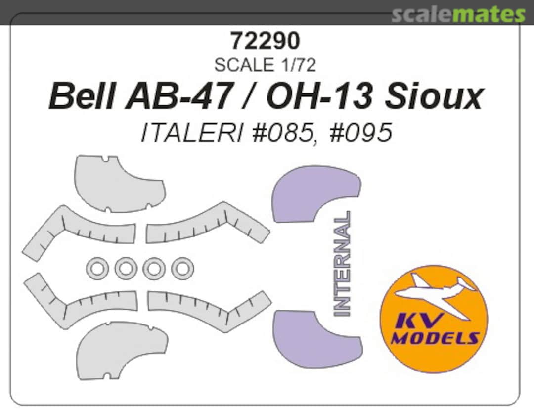Boxart Bell AB-47 / OH-13 Sioux 72290 KV Models Boxart Bell AB-47 / OH-13 Sioux 72290 KV Models