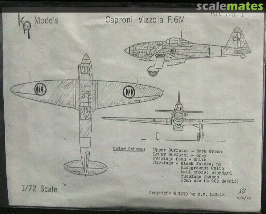 Boxart Caproni Vizzola F.6M 1 KPL Models Boxart Caproni Vizzola F.6M 1 KPL Models