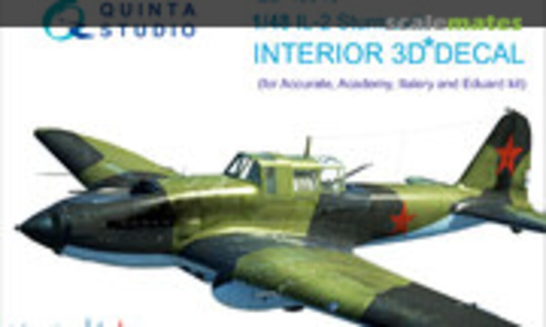 1:48 Il-2 Sturmovik - Interior 3D Decal (Quinta Studio QD48010) QD48010