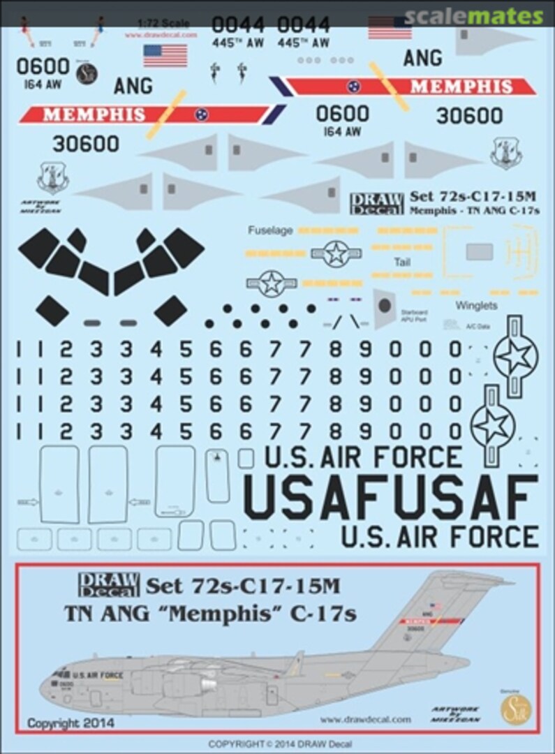 Boxart TN ANG "Memphis" C-17s 72s-C17-15M Draw Decal Boxart TN ANG "Memphis" C-17s 72s-C17-15M Draw Decal