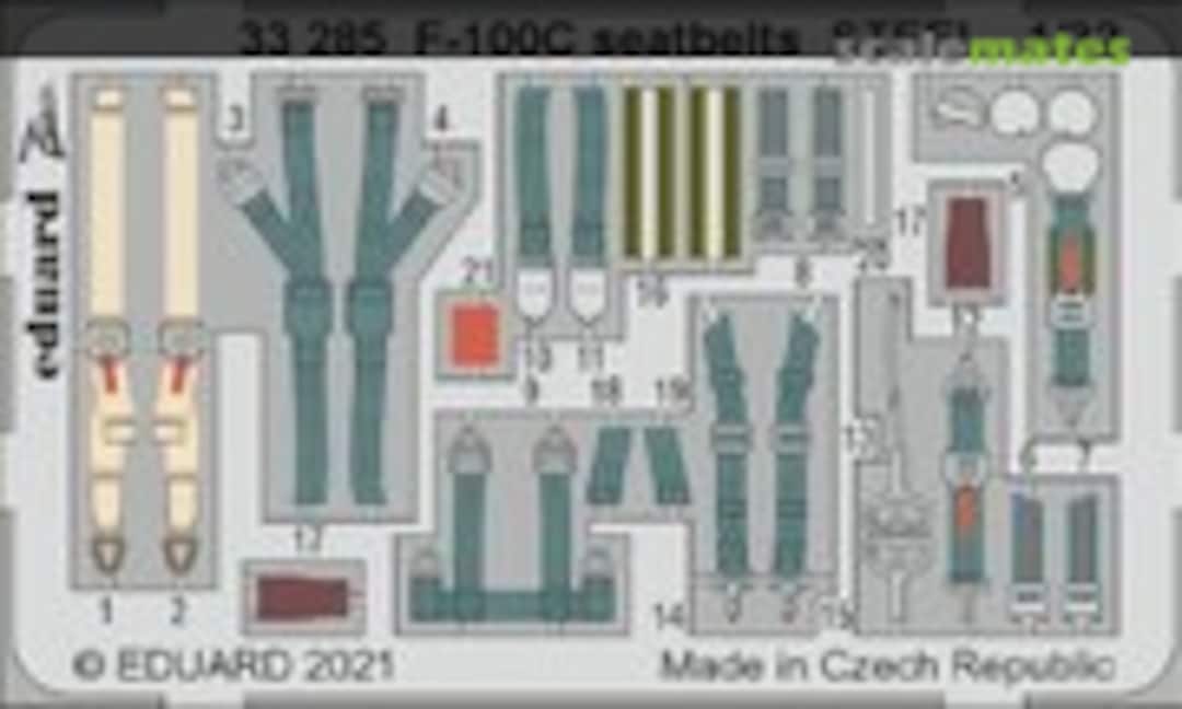 1:32 F-100C seatbelts STEEL (Eduard 33285) 33285