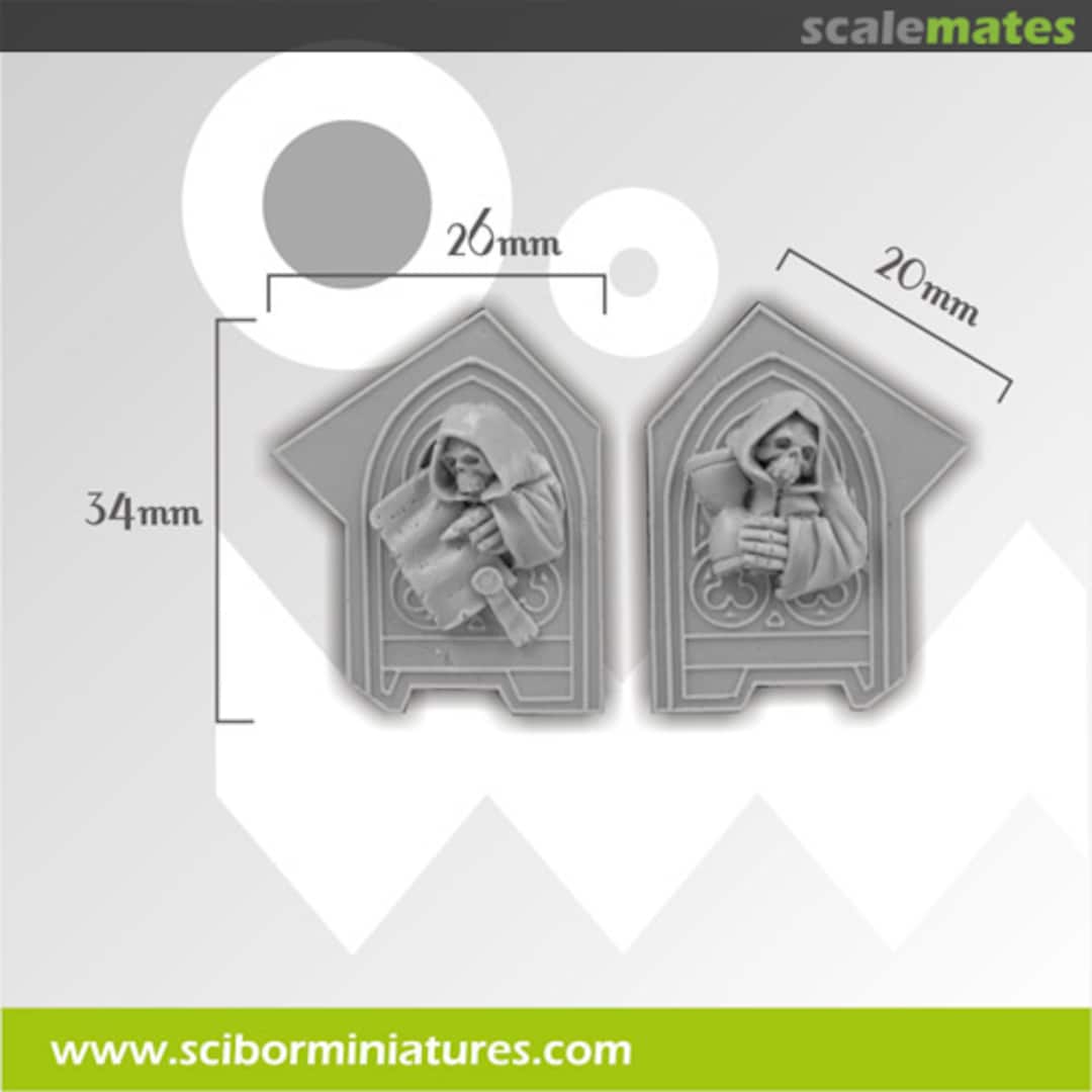 Boxart Decorated Plates set 2 (2 pcs) CPPL0013 Scibor Monsterous Miniatures Boxart Decorated Plates set 2 (2 pcs) CPPL0013 Scibor Monsterous Miniatures