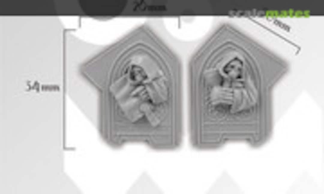 No Decorated Plates set 2 (2 pcs) (Scibor Monsterous Miniatures CPPL0013) CPPL0013