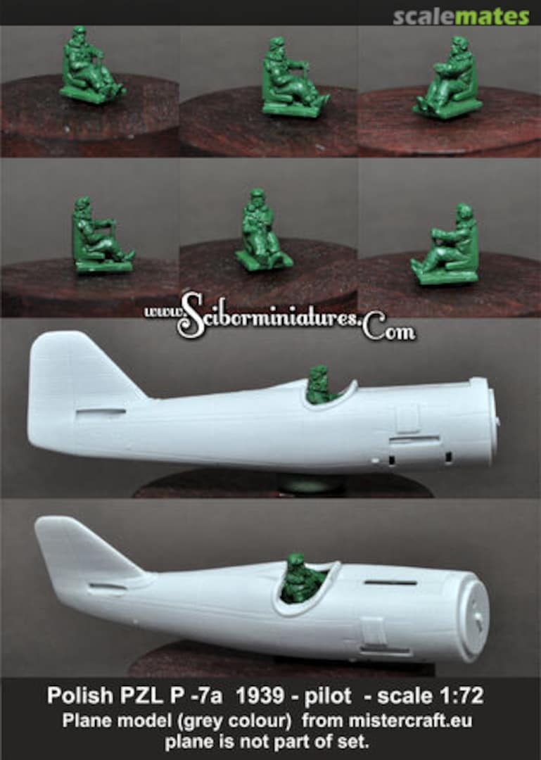Boxart Polish PZL P 7a Pilot 1939 72HM0062 Scibor Monsterous Miniatures Boxart Polish PZL P 7a Pilot 1939 72HM0062 Scibor Monsterous Miniatures