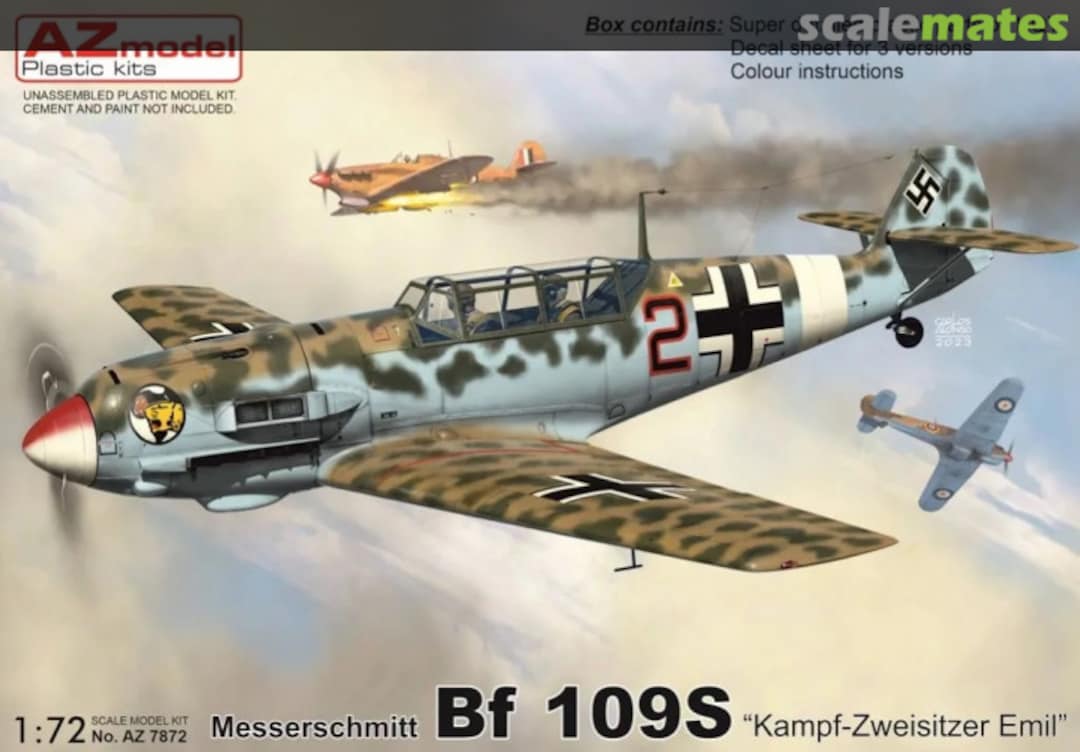 Boxart Messerschmitt Bf 109S AZ7872 AZmodel Boxart Messerschmitt Bf 109S AZ7872 AZmodel
