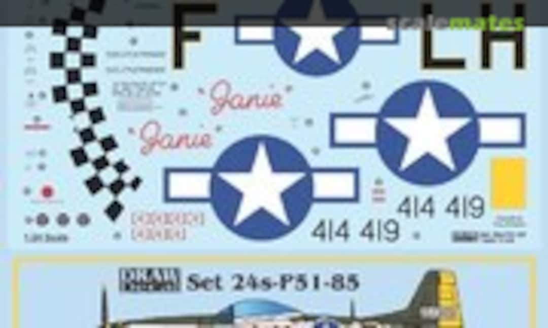 1:24 “Janie” P-51D (Draw Decal 24-P51-85) 24-P51-85
