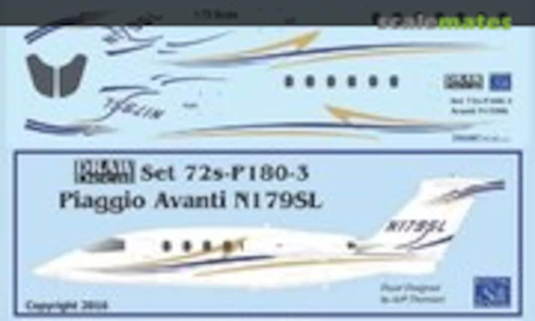 1:72 Piaggio P.180 Avanti N179SL (Draw Decal 72-P180-3) 72-P180-3