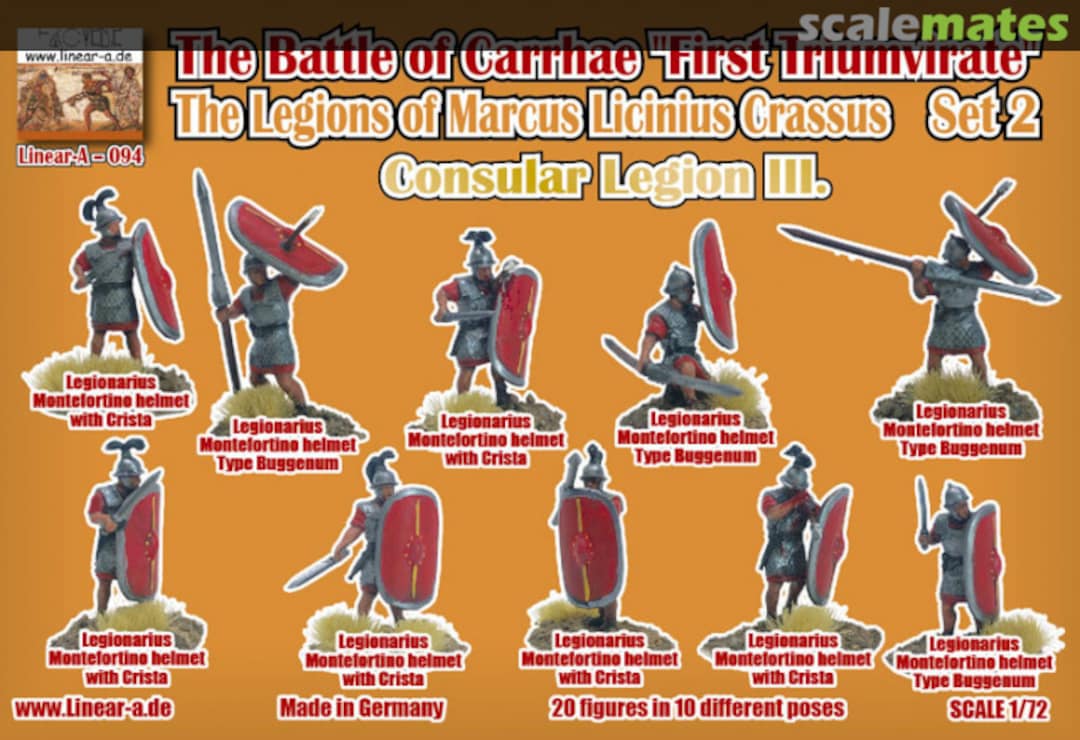 Contents Legions of Marcus Licinius Crassus (Set 2) 094 Linear-a Contents Legions of Marcus Licinius Crassus (Set 2) 094 Linear-a