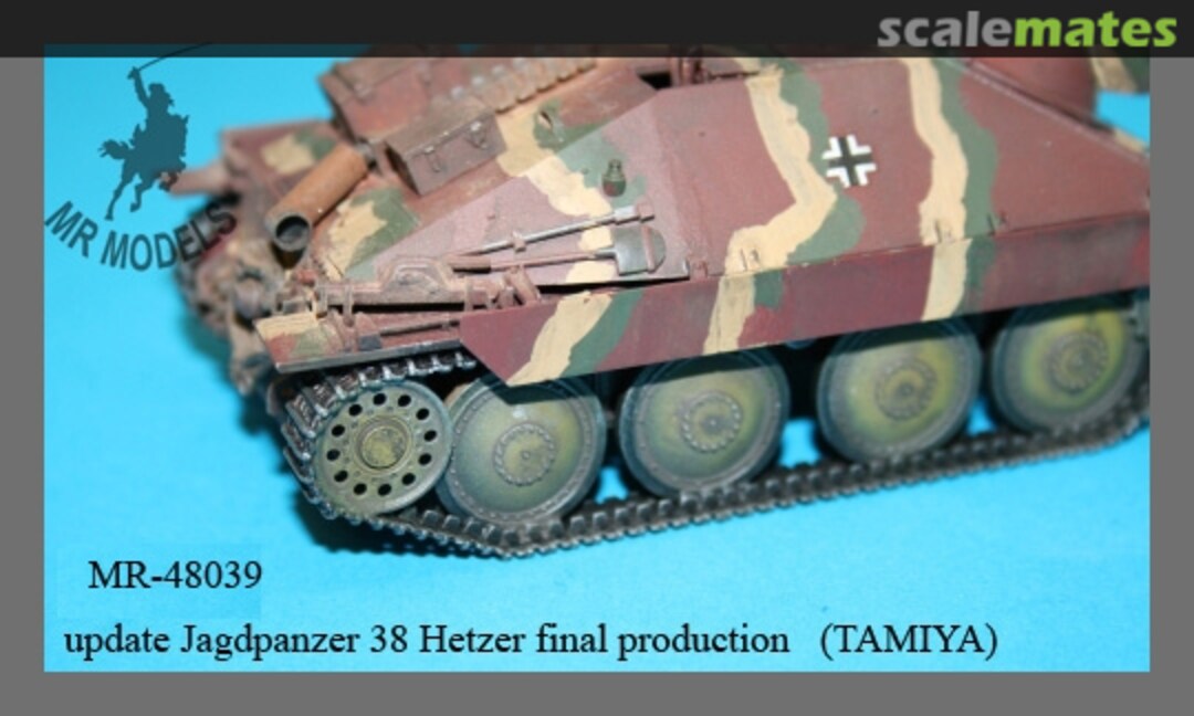 Boxart Leiträder Jagdpanzer 38 Hetzer (4 vers. Ausf.) MR-48039 MR Modellbau Boxart Leiträder Jagdpanzer 38 Hetzer (4 vers. Ausf.) MR-48039 MR Modellbau