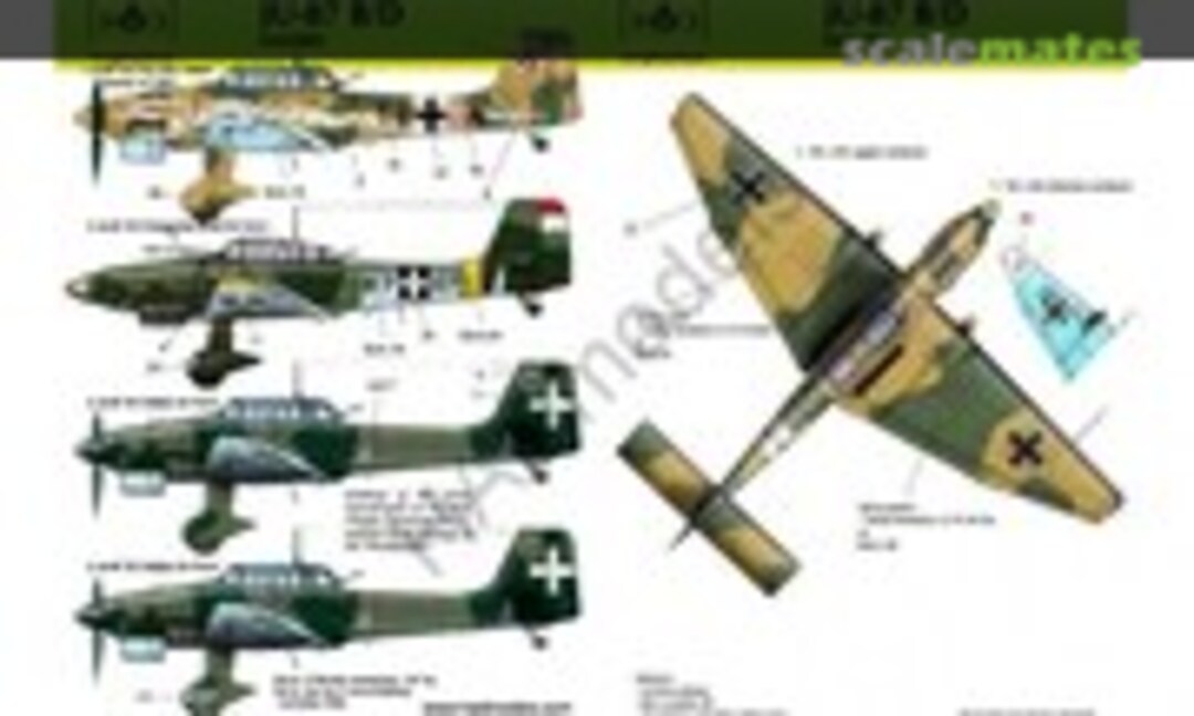 1:48 Ju-87 B/D (HungAeroDecals 48082) 48082