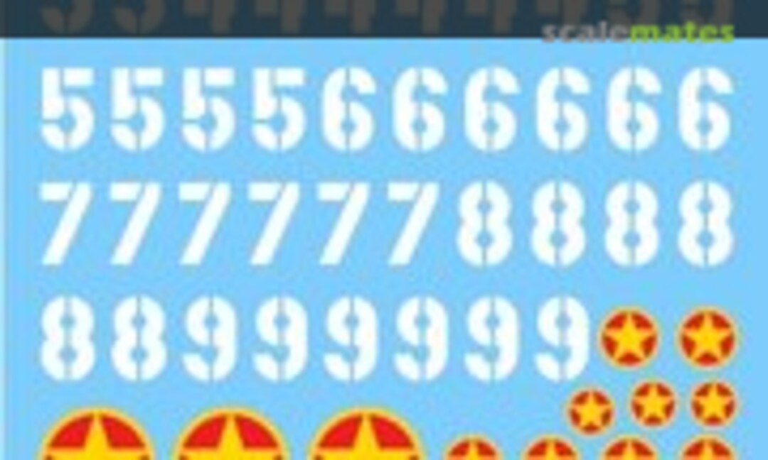 1:35 NVA Turret Numbers and Insignia (Archer AR35392) AR35392