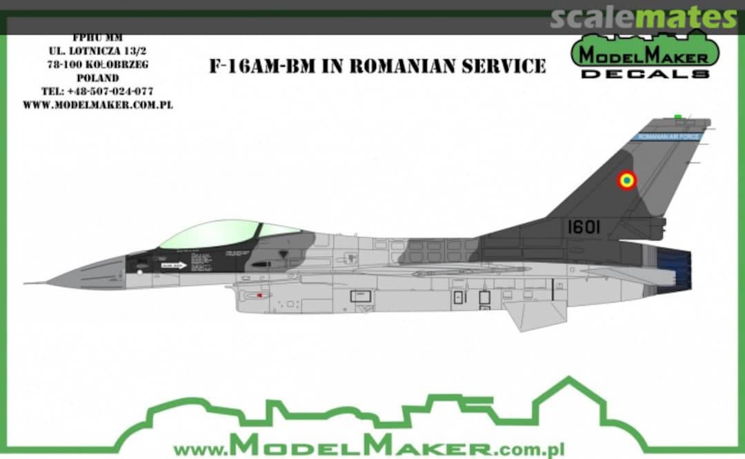 Boxart F-16AM-BM in Romanian Service D32097 ModelMaker Boxart F-16AM-BM in Romanian Service D32097 ModelMaker