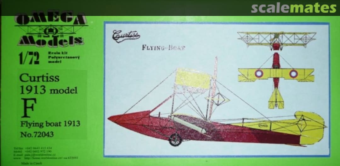 Boxart Curtiss 1913 model F 72043 Omega Models Boxart Curtiss 1913 model F 72043 Omega Models