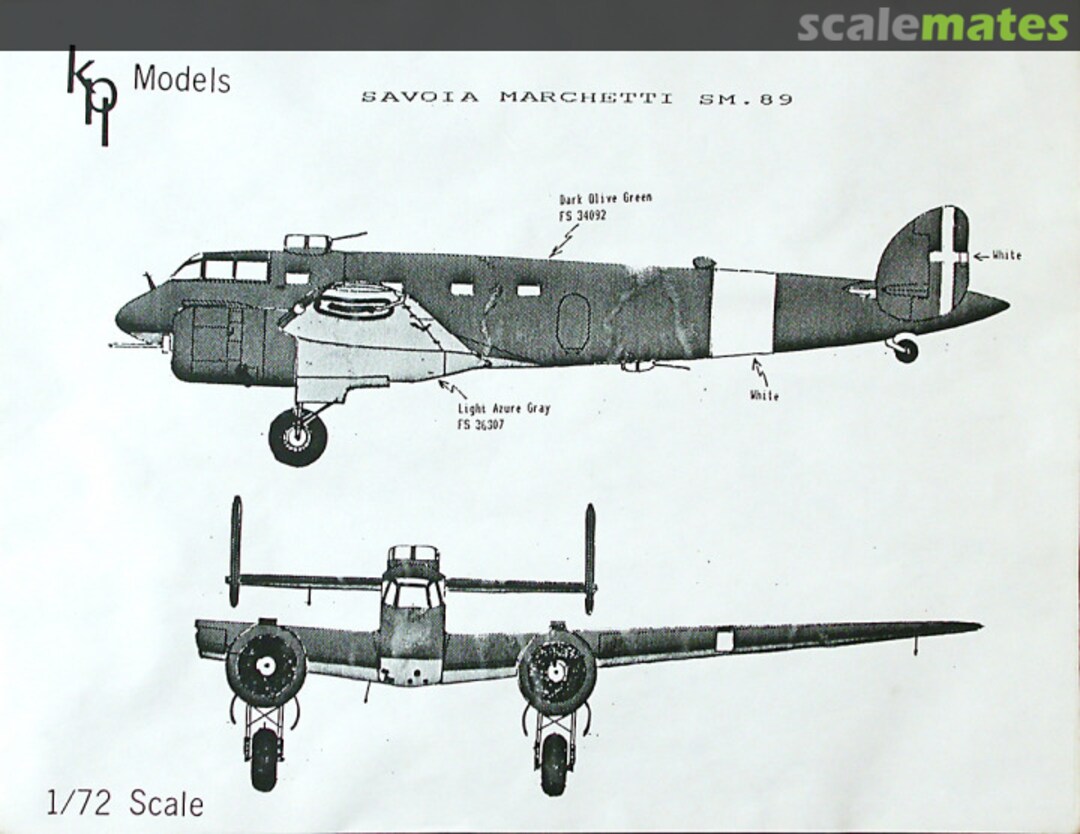 Boxart Savoia Marchetti SM.89  KPL Models